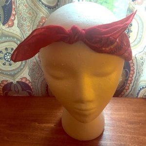 Claire’s Red bandana headband